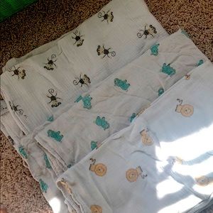 Set of 3 baby swaddling blankets